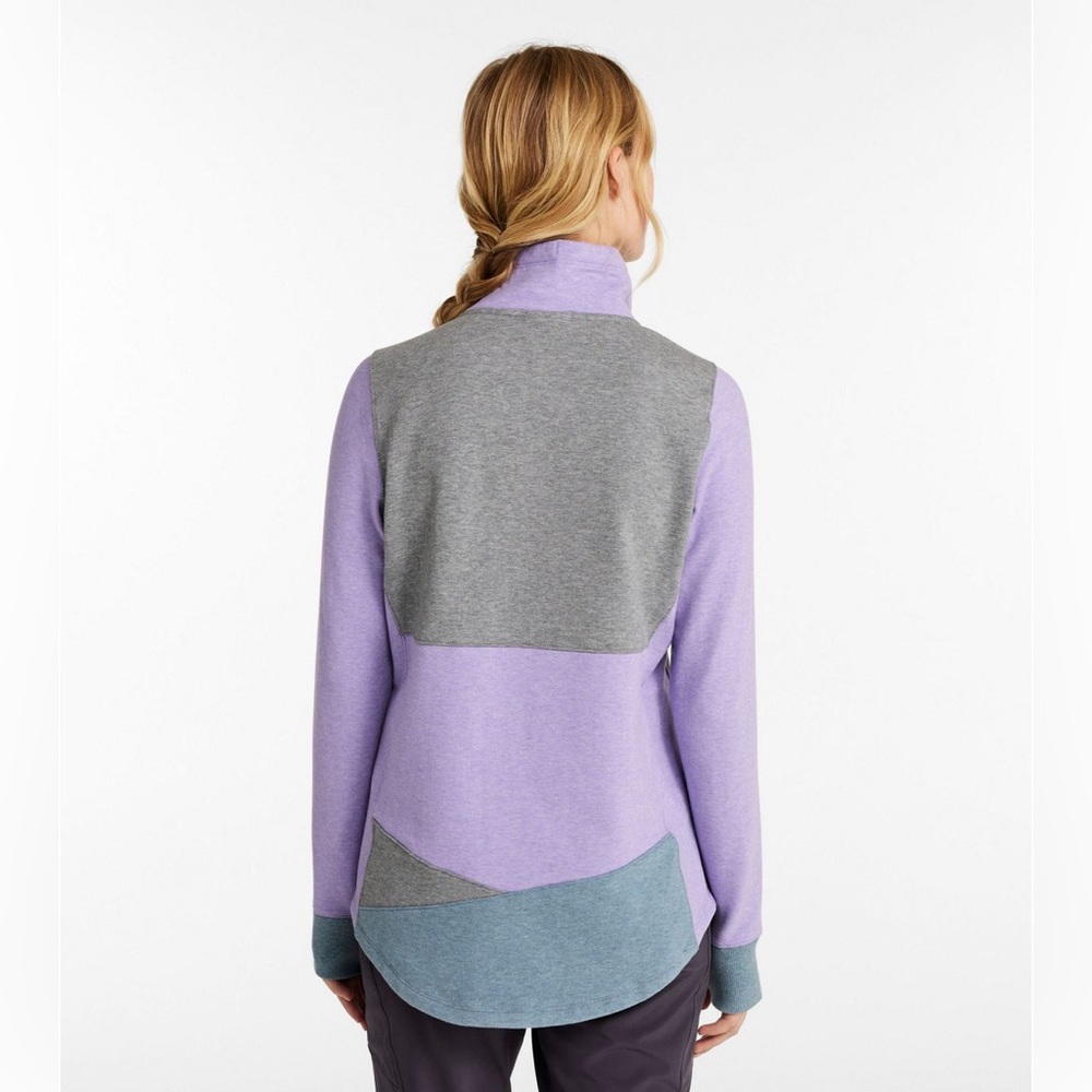 Women’s LL Bean Cozy Mixed Knit Pullover, Colorblock, XS - Picture 4 of 13
